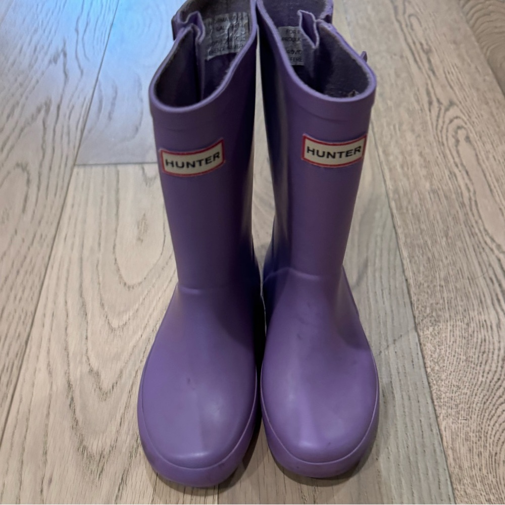 Hunter Girls size 1 USA Lavender Rainboots